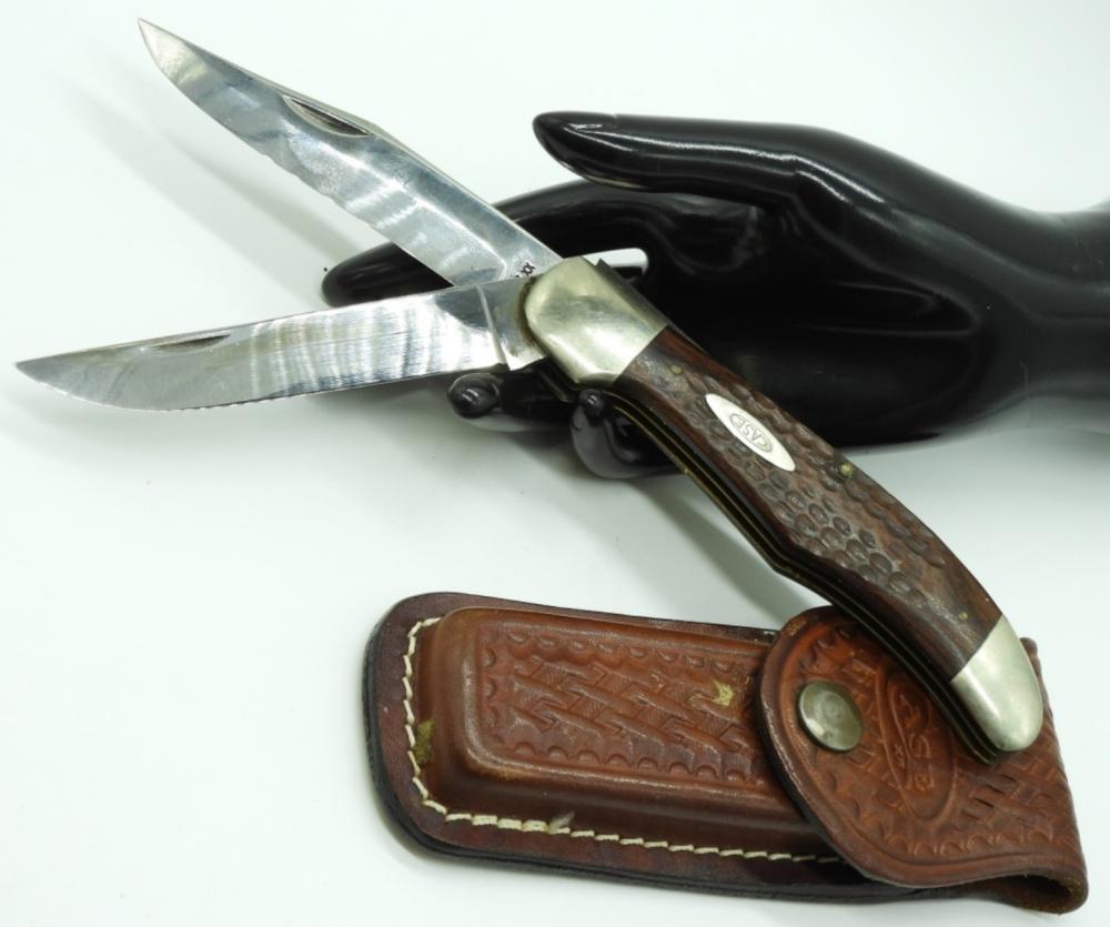 CASE XX FIXED BLADE, STAG HANDLE WITH SHEATH