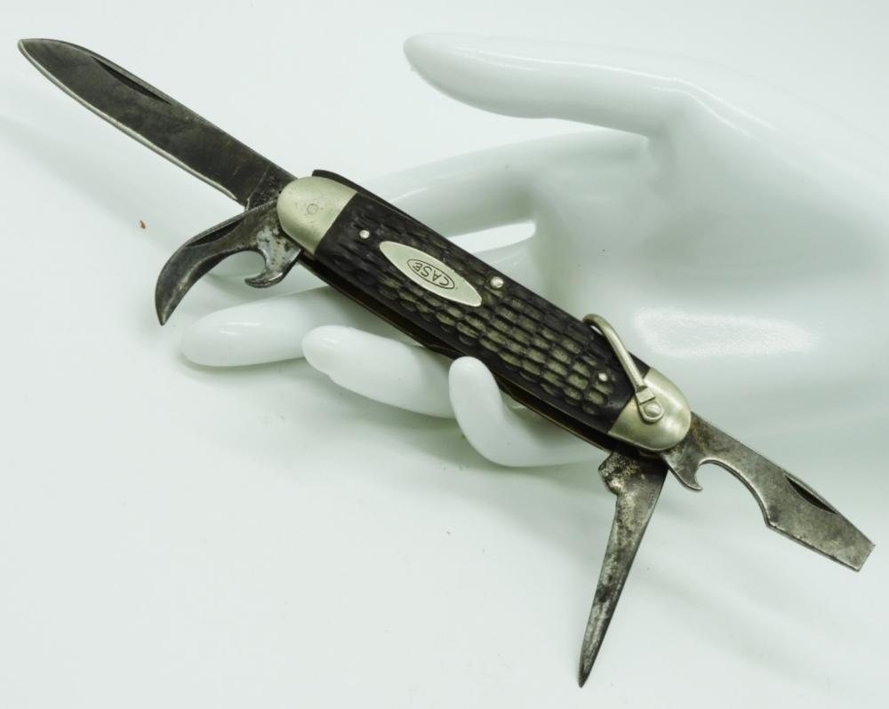 CASE XX MULTI-TOOL KNIFE, BLACK SYNTHETIC HANDLE
