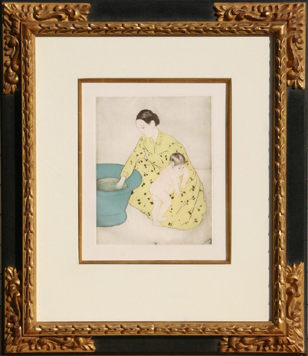 Mary Cassatt, The Bath, Soft Ground Aquatint Etching