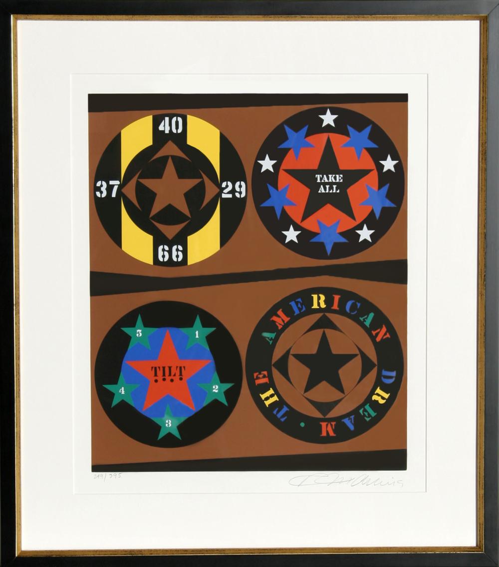 Robert Indiana, Tilt from The American Dream Portfolio, Silkscreen
