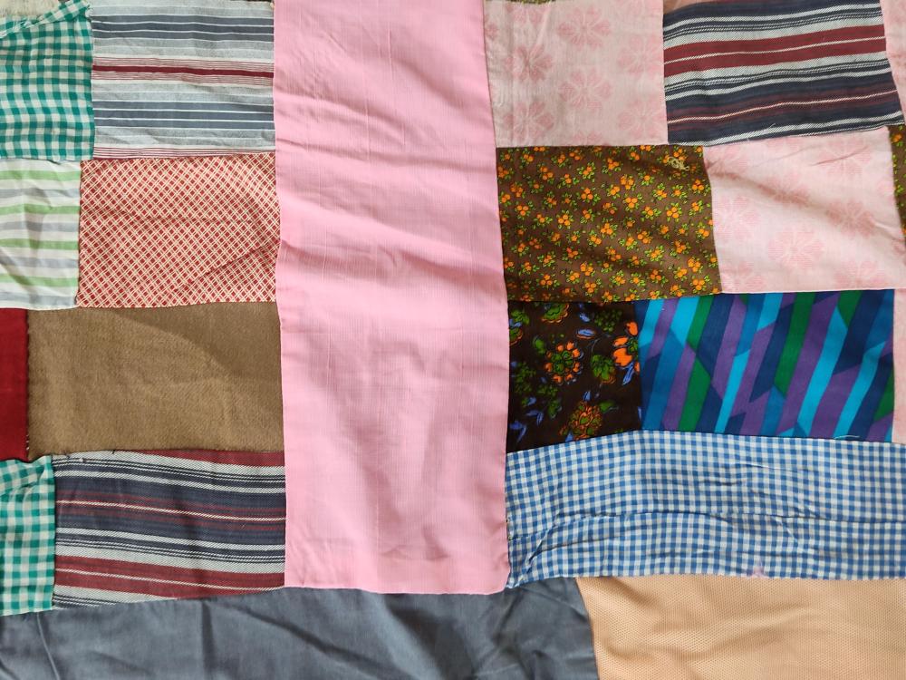 Mid-Late 20th C. Patchwork Quilt Top