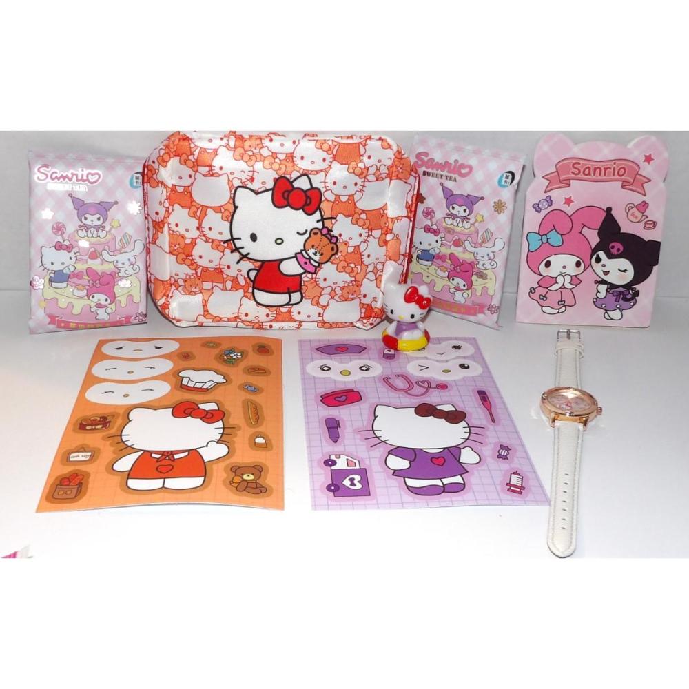 Sanrio HELLO KITTY Bag Watch Figurine Stickers Notebook Trading Cards
