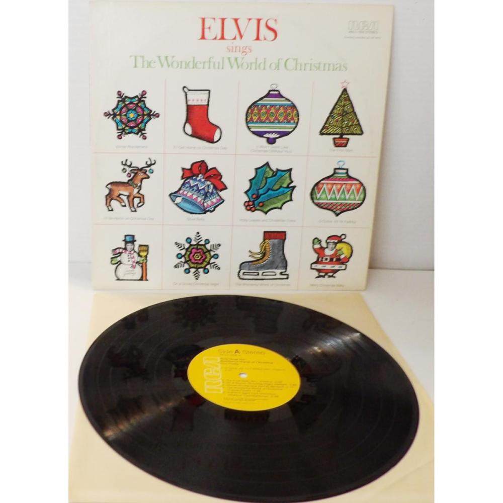 1971 RCA Records ANL1-1936 ELVIS sings The Wonderful World of Christmas LP Album