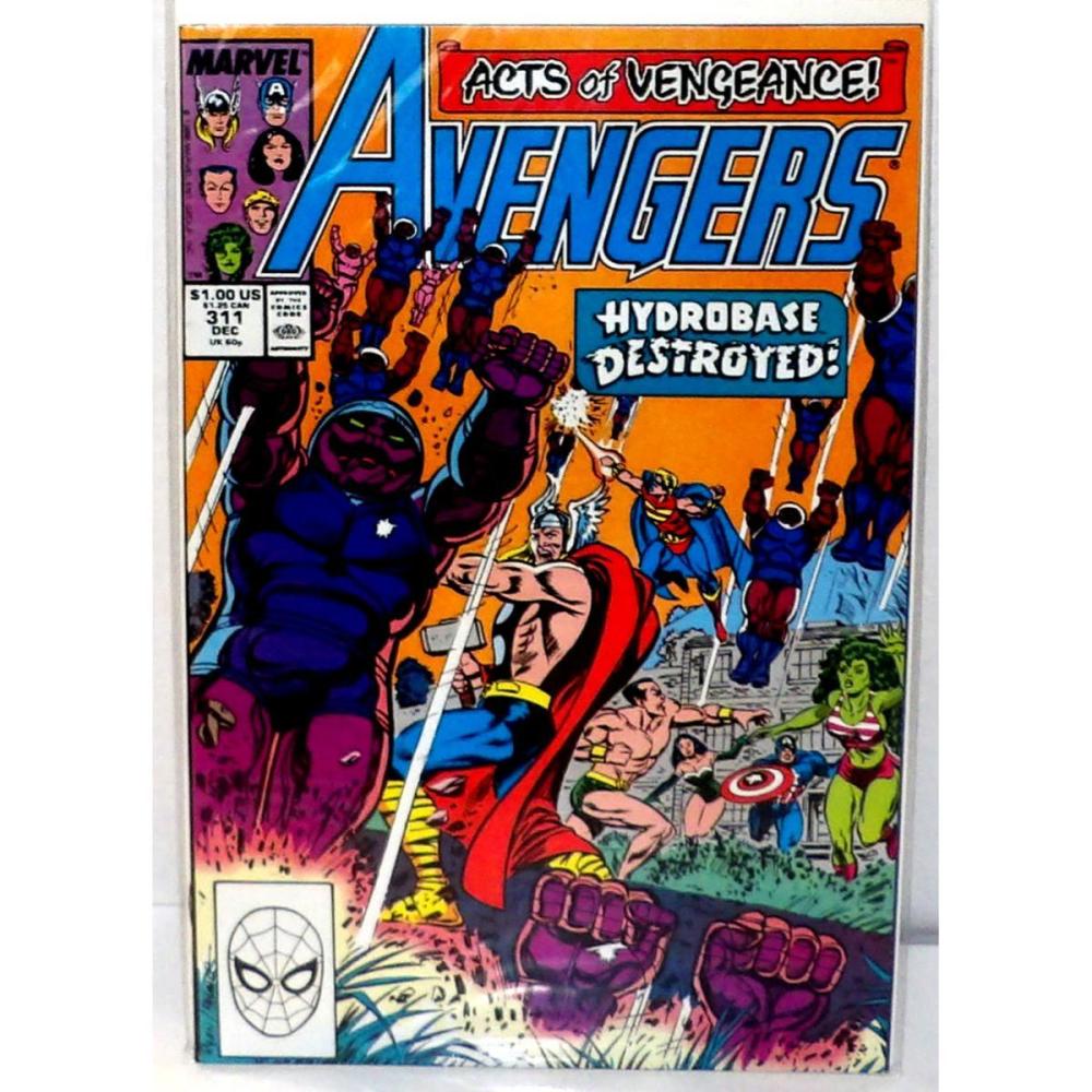 Marvel Comics THE AVENGERS #311D 1989 Direct Edition