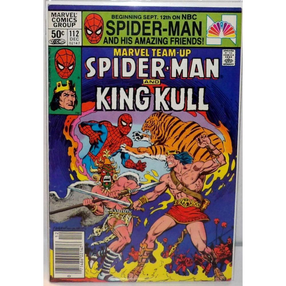 Marvel Team-Up Comics SPIDER-MAN and KING KULL #112N 1981 Newsstand Edition