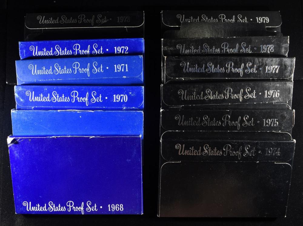 1968-79 US PROOF SETS