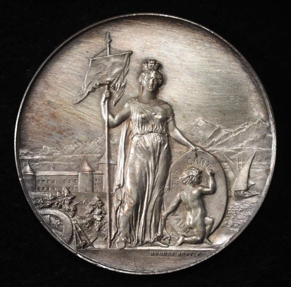 1891 SWISS SHOOTING MEDAL S... image