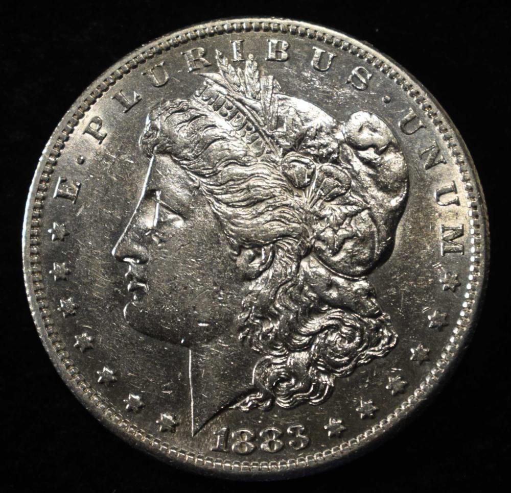 1883-S MORGAN DOLLAR AU/BU