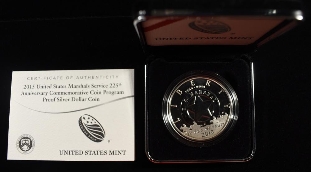 2015 $1 COMMEM MARSHALS SERVICE PROOF
