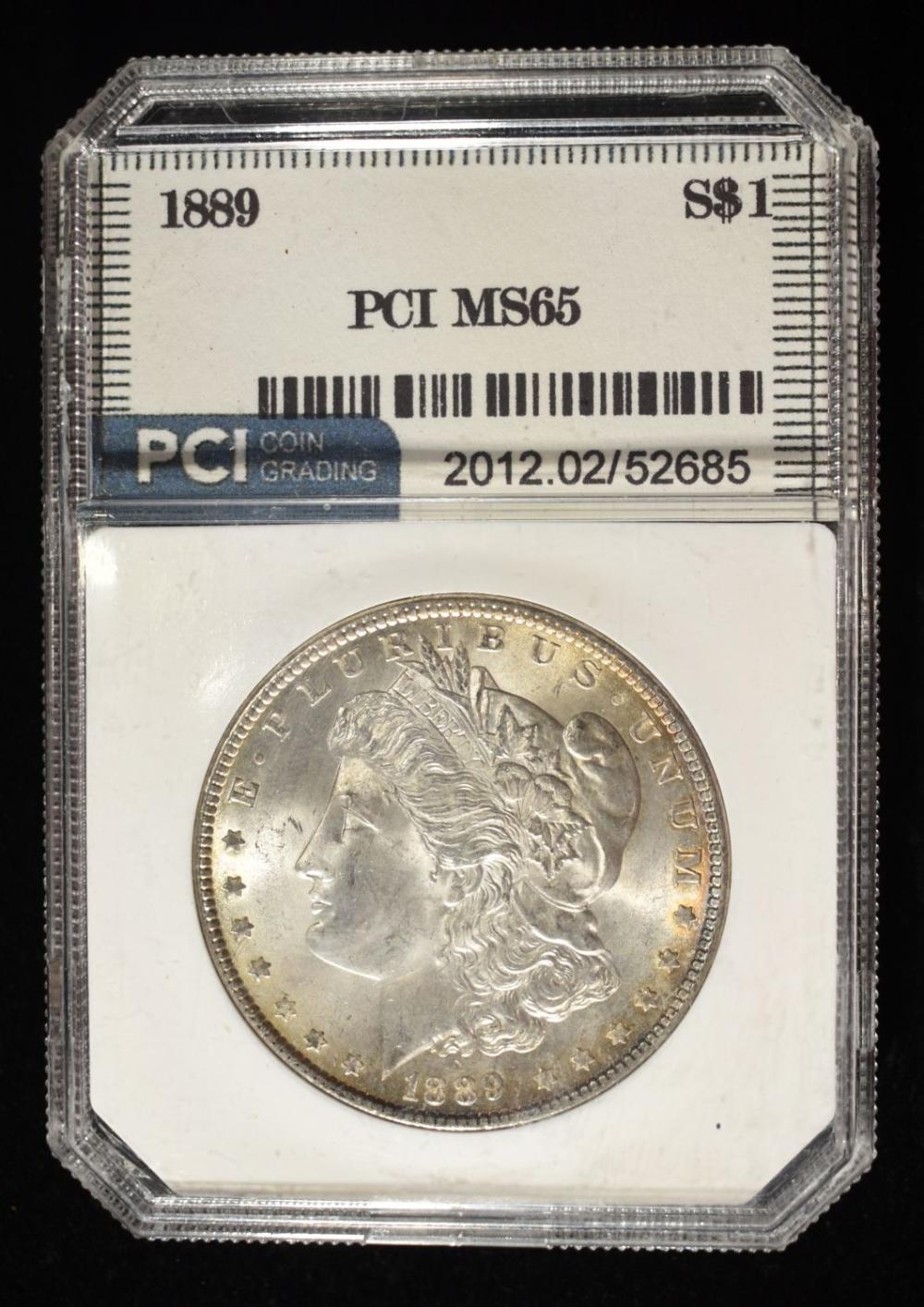 1889 MORGAN DOLLAR PCI GEM BU image