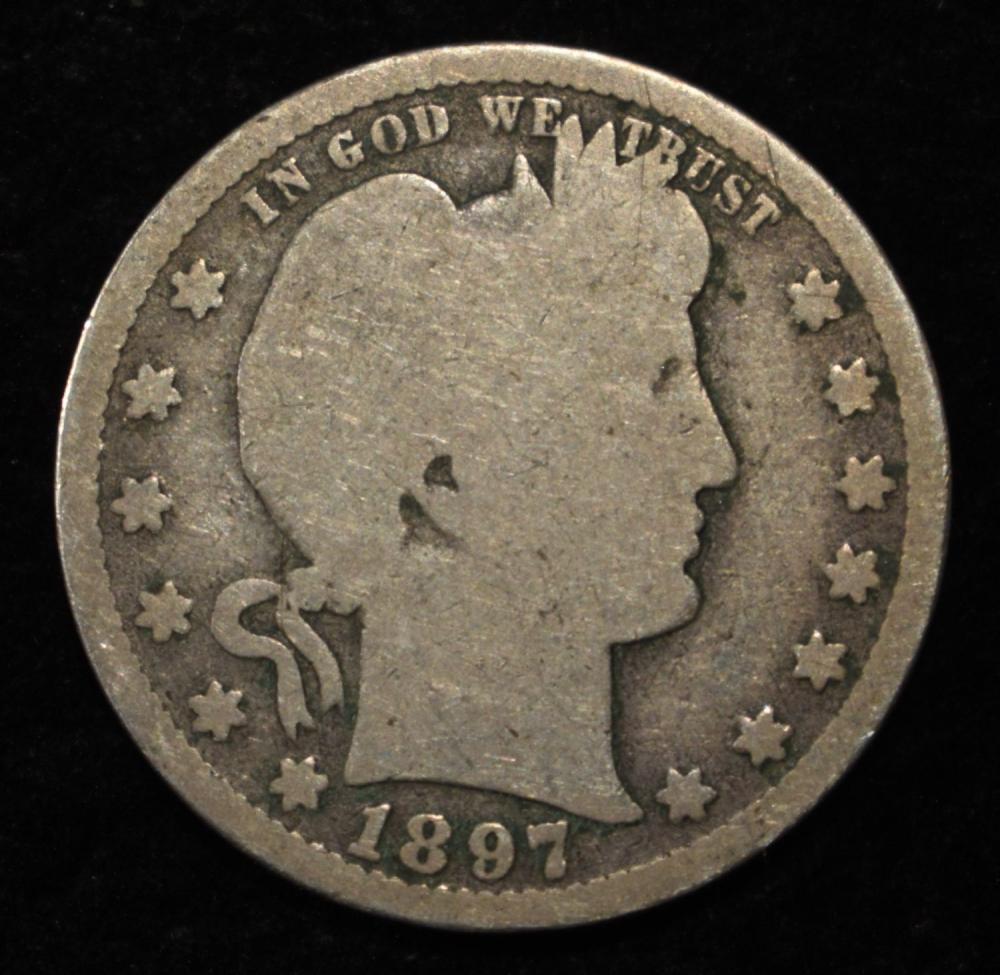 1897-S BARBER QUARTER GOOD