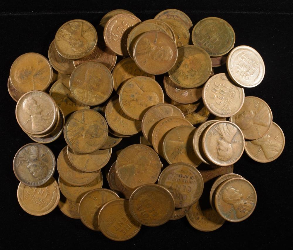(72)D&S WHEAT CENTS FROM THE TEENS