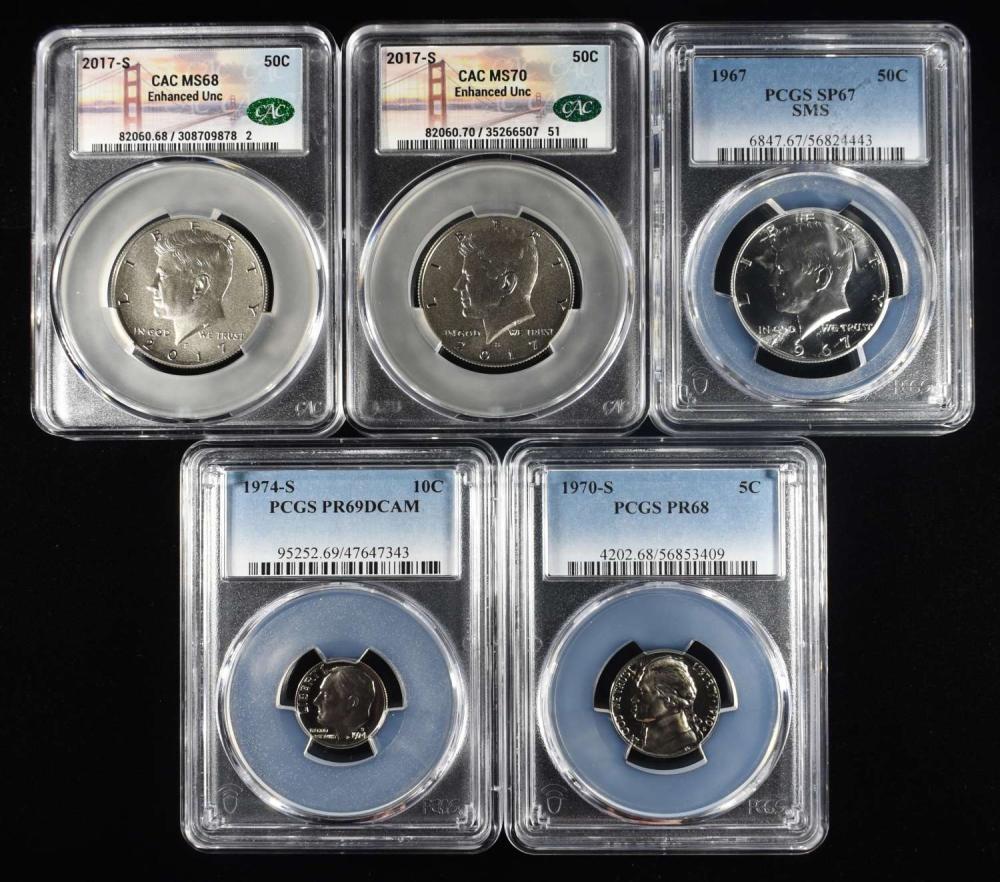 MIXED GRADED COIN LOT