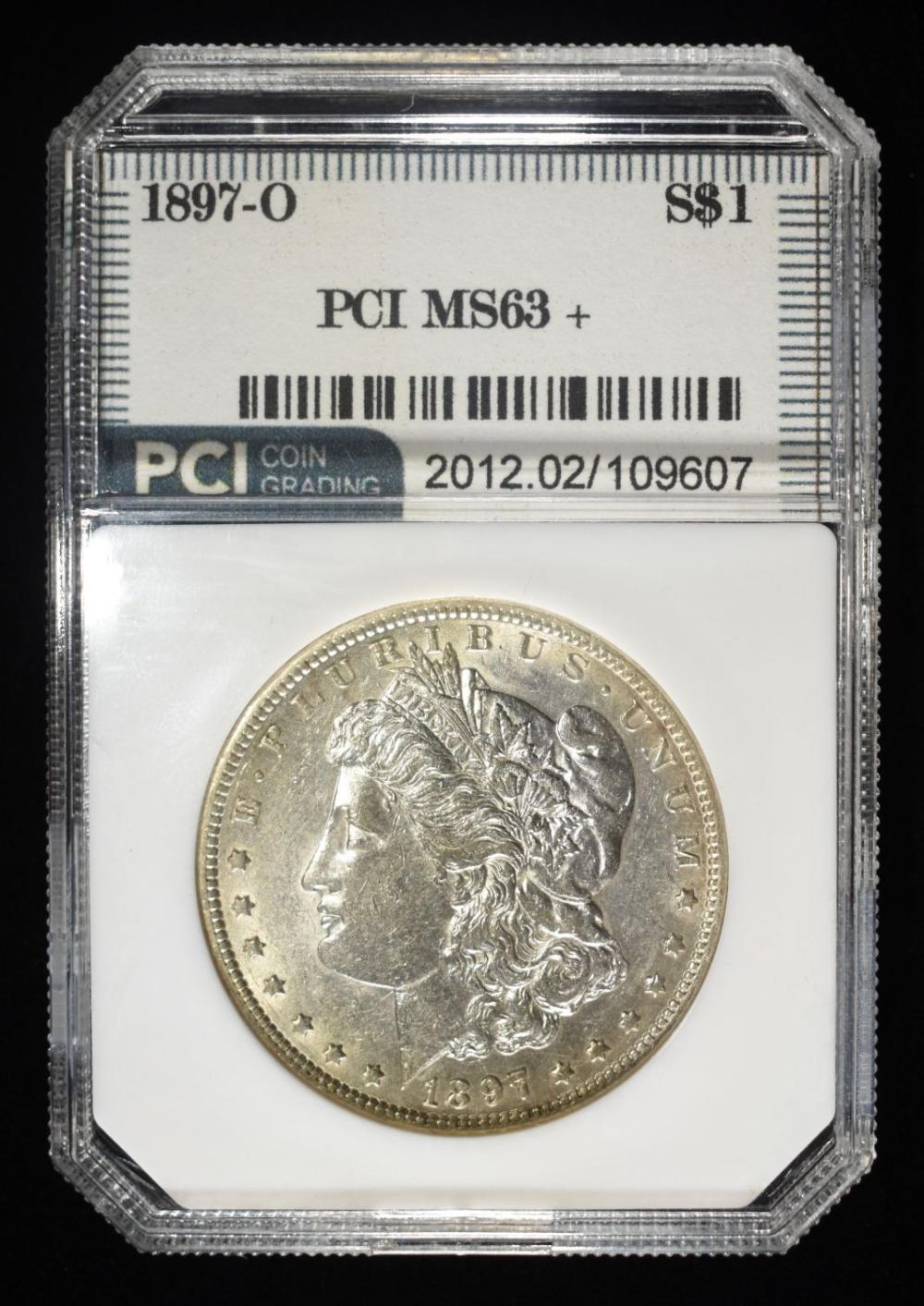 1897-O MORGAN DOLLAR PCI CH BU