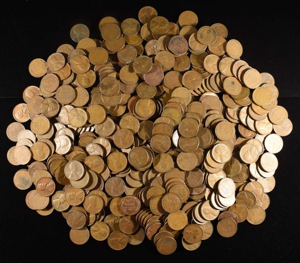 (500) WHEAT CENTS: MIXED DATES