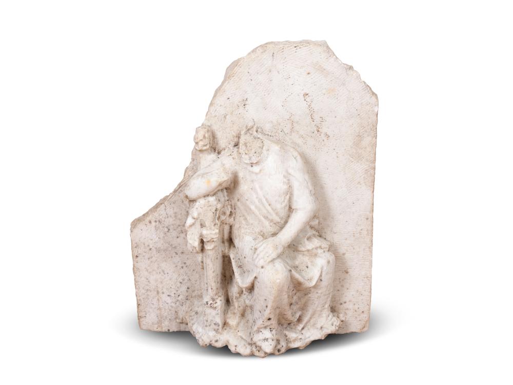 Fragment of a seated woman,... image