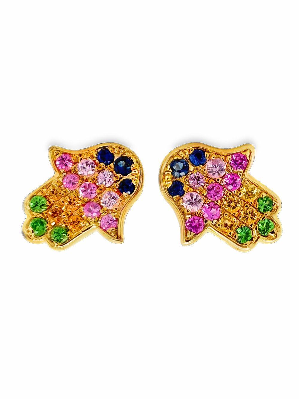EFFY Hamsa Hand Sapphire Stud Earrings Sapphire Earrings