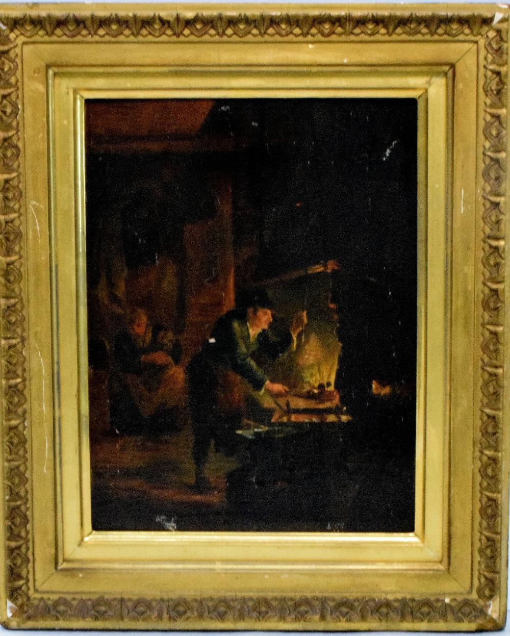 DUTCH 17TH OIL PAINTING ON ... image