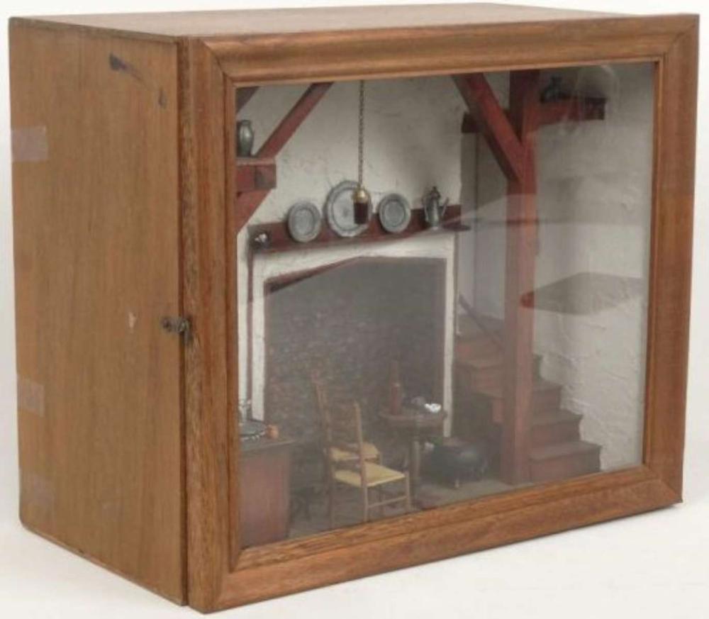 vintage miniature diorama i... image