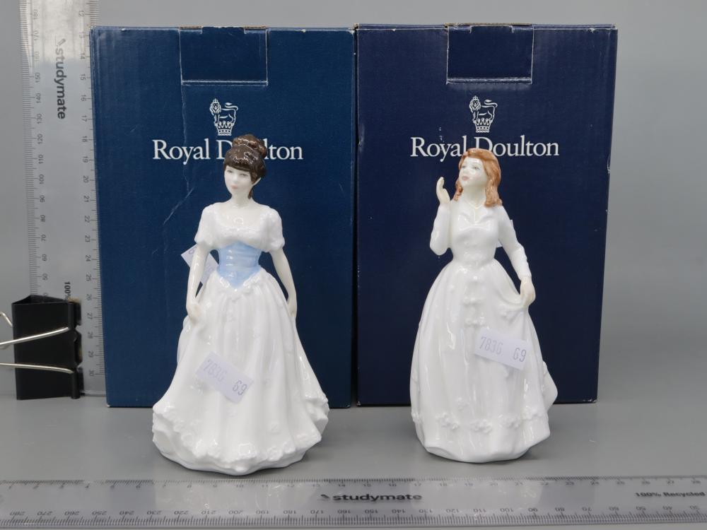 TWO BOXED ROYAL DOULTON FIGURES, JOY AND MELODY, 1996,