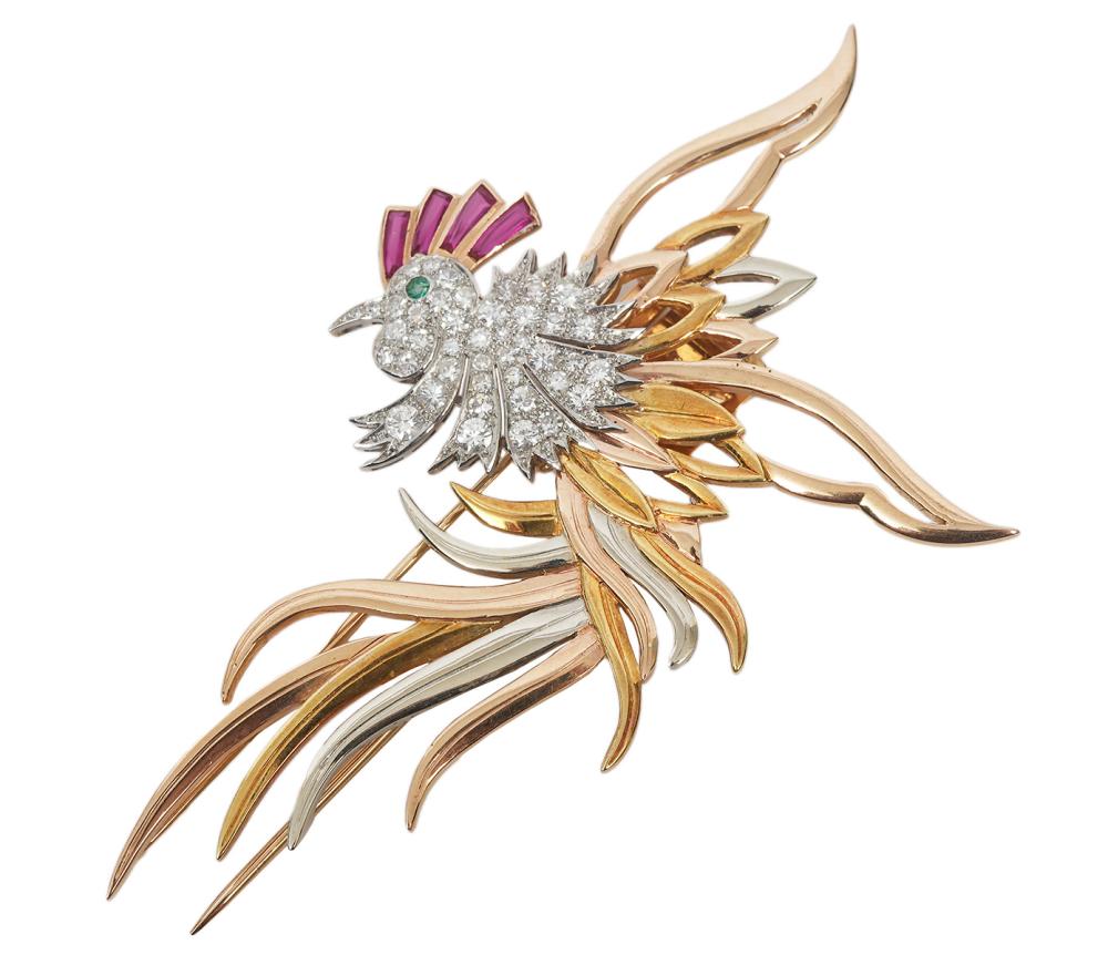 Diamond, Ruby, Emerald 18K ... image