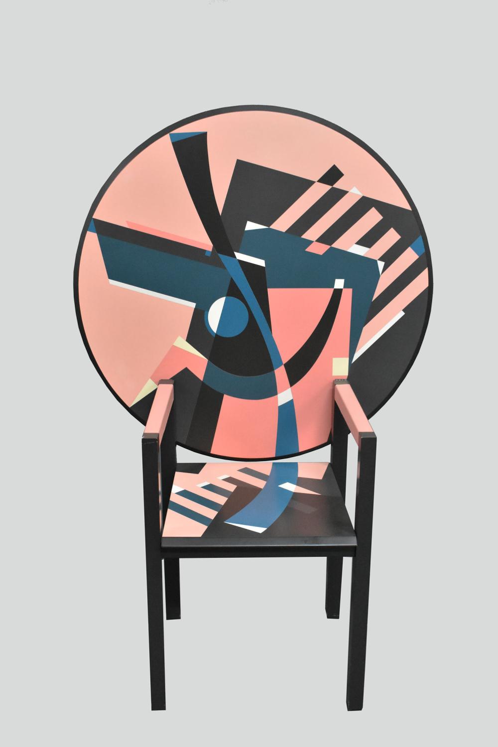 ALLESSANDRO MENDINI ZABRO METAMORPHIC TABLE/CHAIR