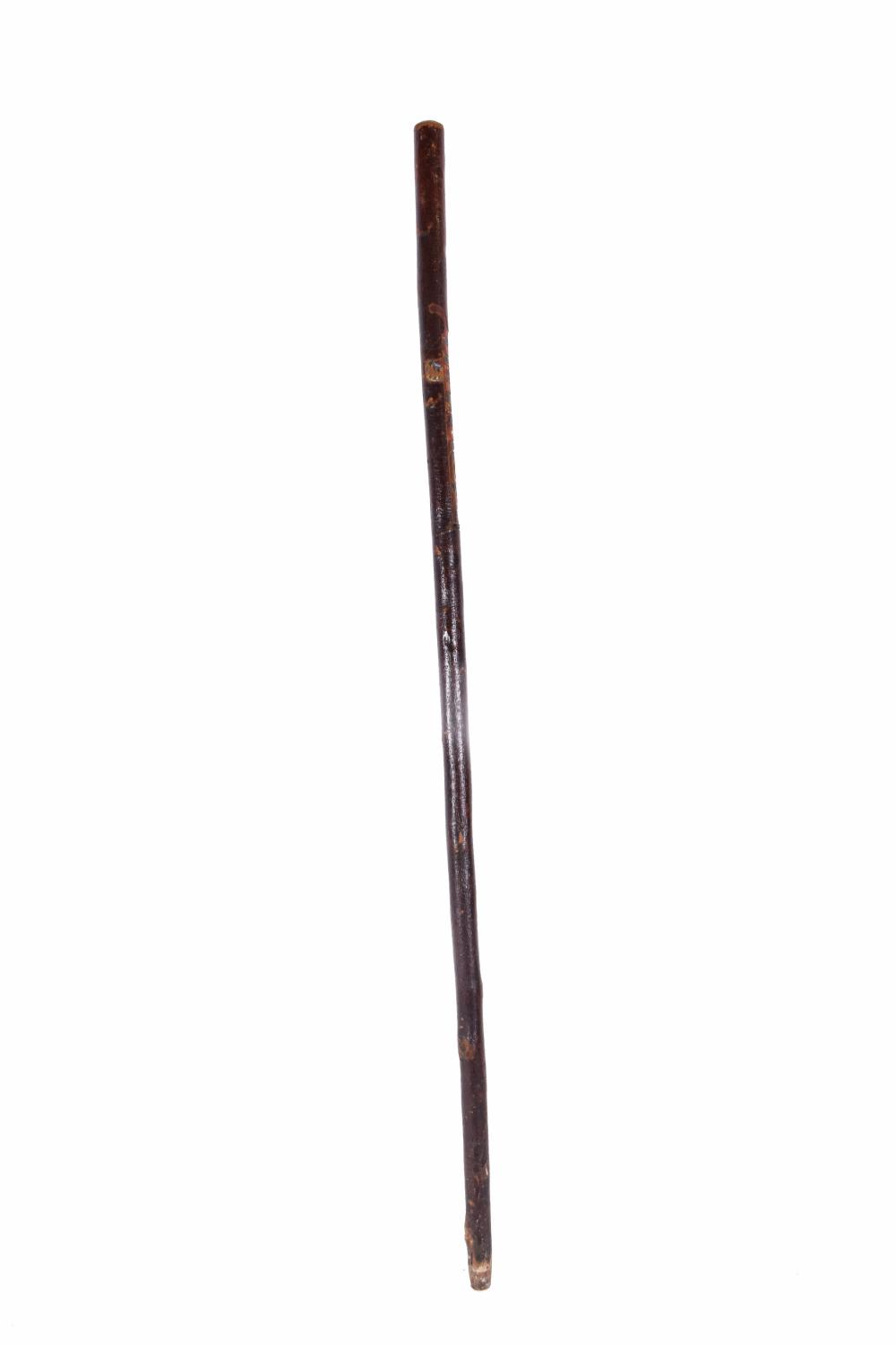 NORTHWEST COAST NATIVE AMERICAN BIRCH WALKING STICK