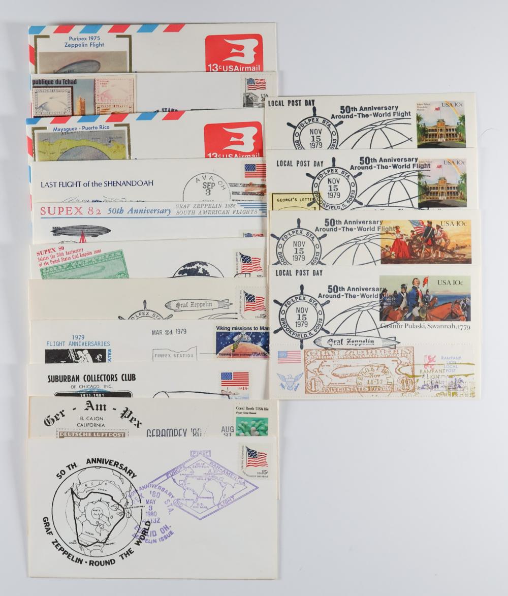 COMMEMORATIVE ZEPPELIN AND OTHER COVERS (15)