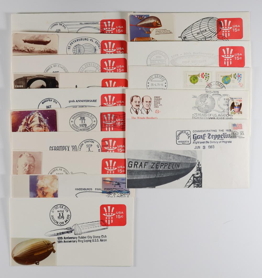 COMMEMORATIVE ZEPPELIN COVERS (15)