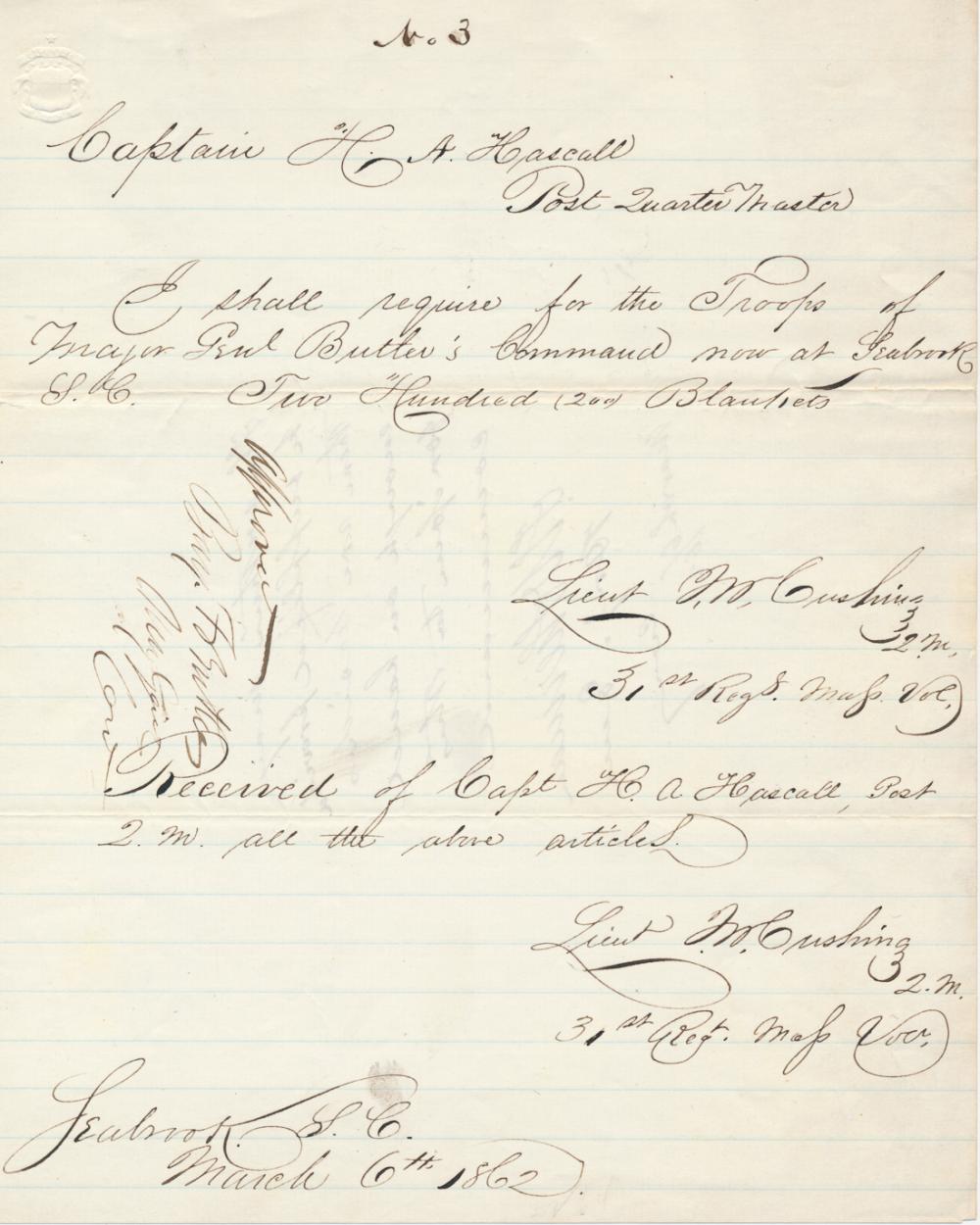 THOMAS W. SHERMAN AND BENJAMIN F. BUTLER