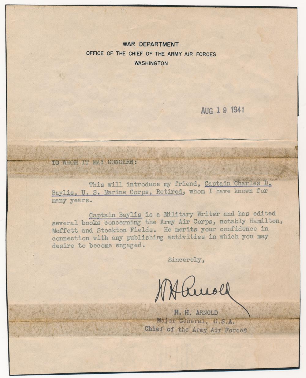 HENRY H. "HAP" ARNOLD
