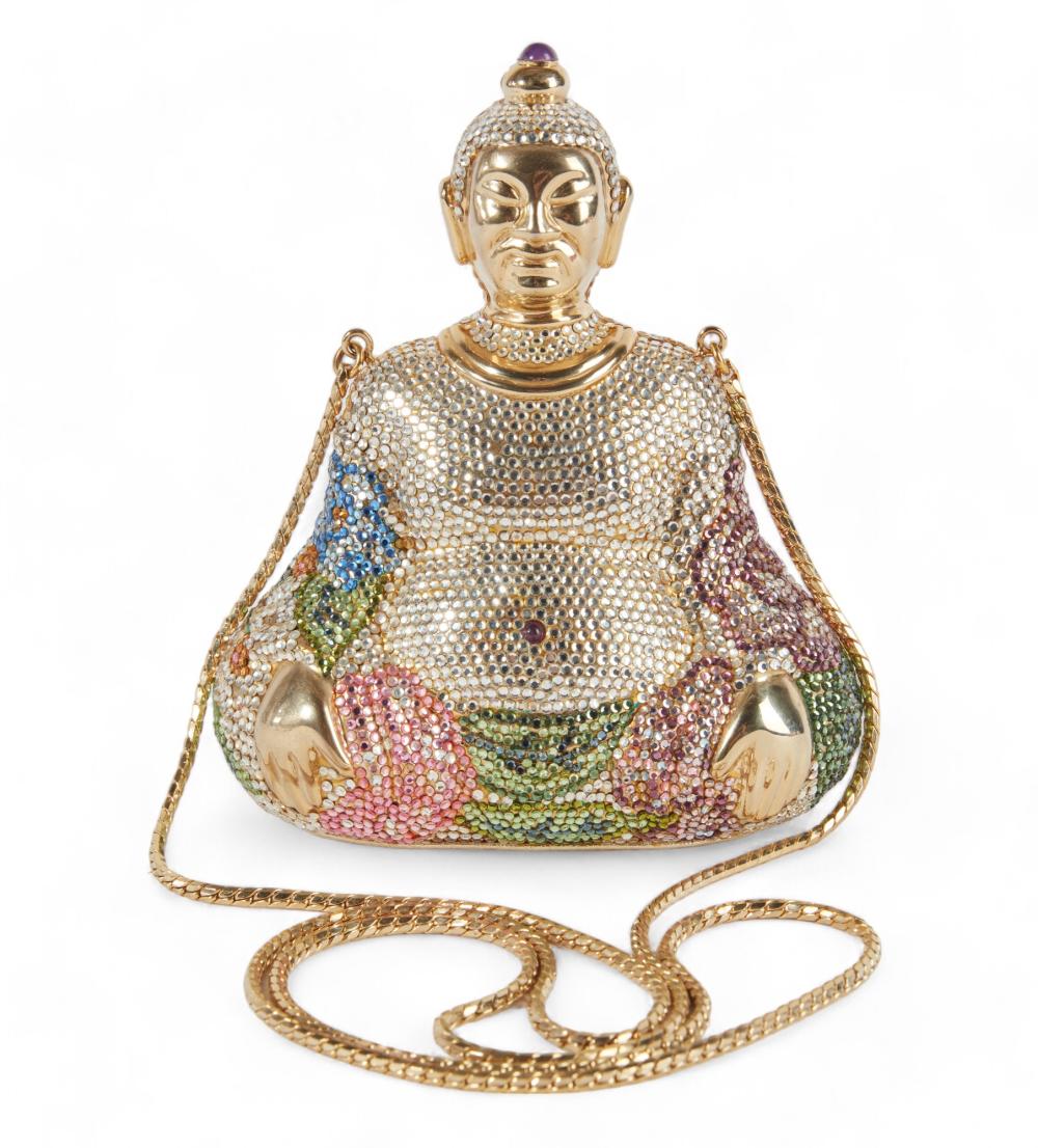 A Judith Leiber Buddha minauderie / clutch, modern