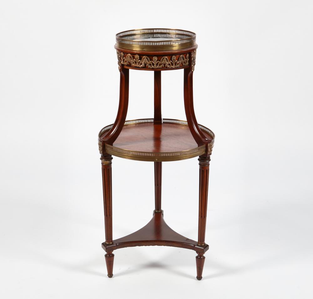 A Louis XVI style two tier gueridon, post 1950
