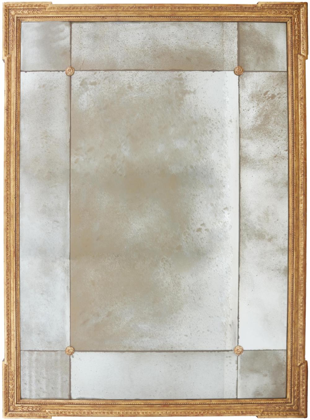 A Neoclassical style giltwood mirror, post 1950