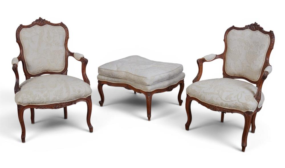 A pair of Louis XV style be... image