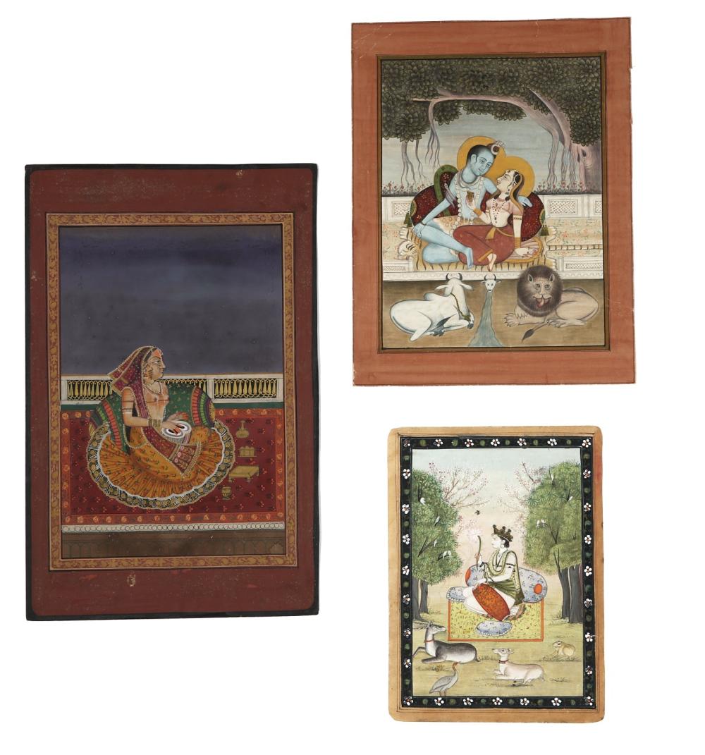 Three Indian paintings