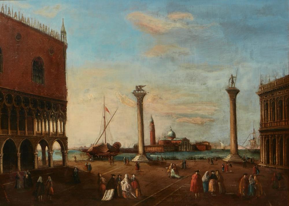 Venetian School (20th century), Piazza San Marco, Venice, oil on canvas, 30 x 40in (76 x 102cm)
