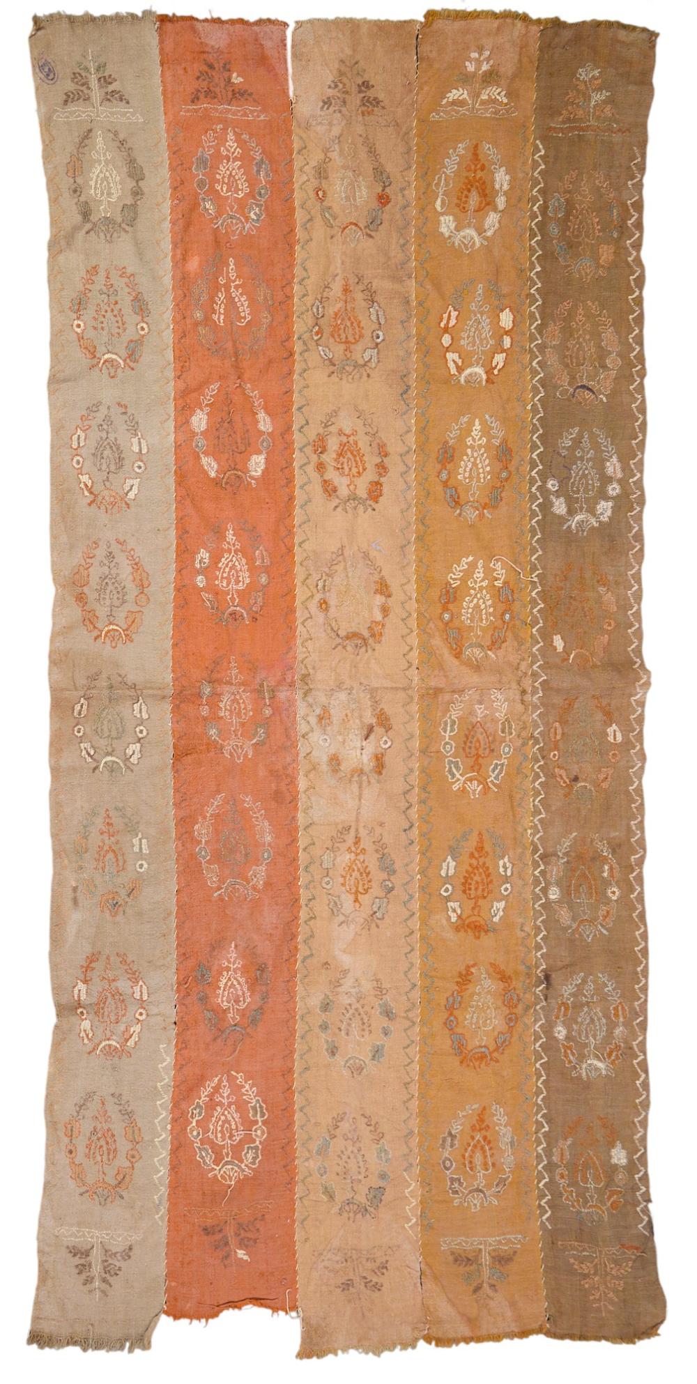 An embroidered panel