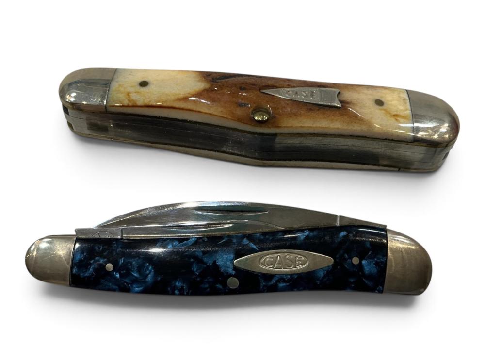 (2) Case 3 Blade Pocket Knives 3.5”