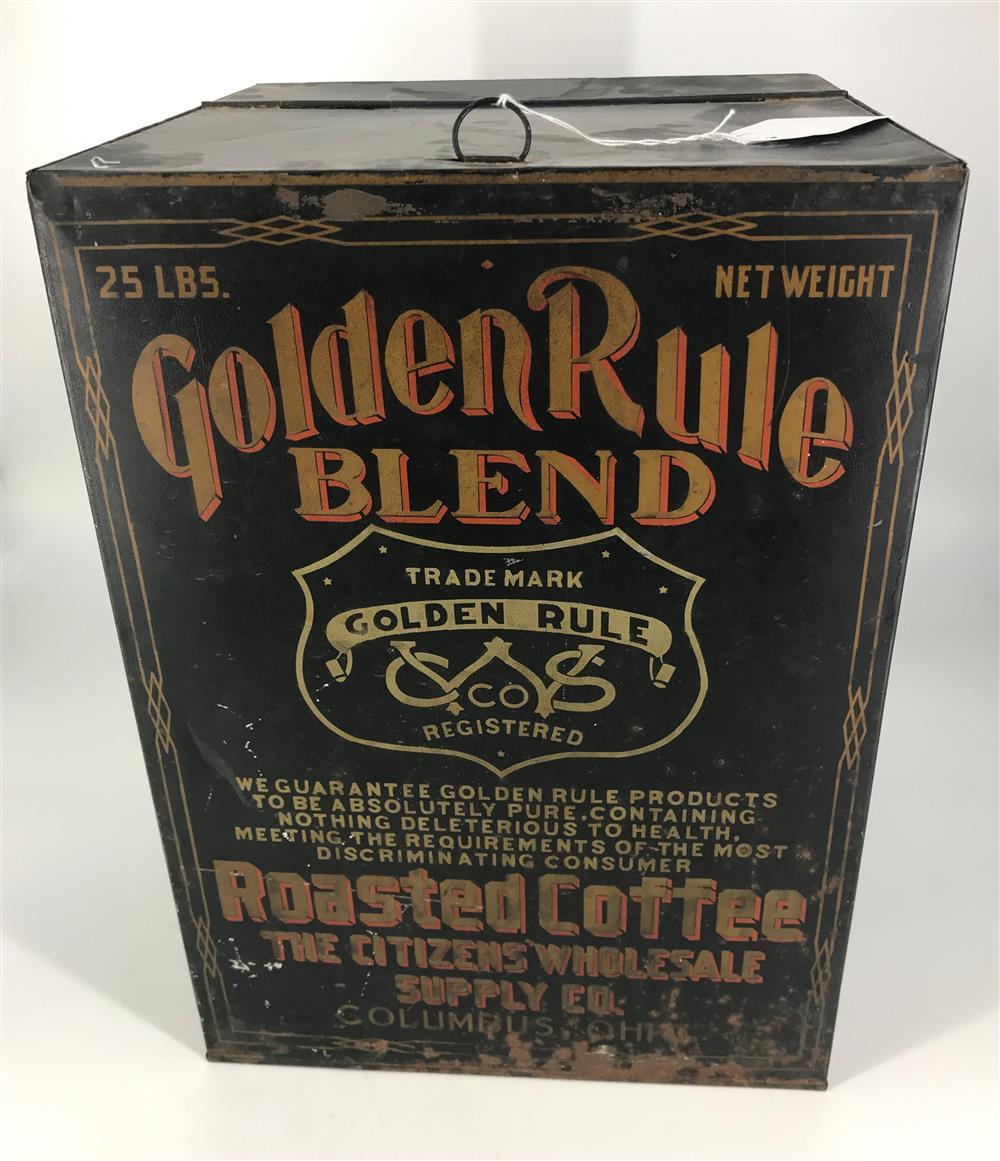 VINTAGE 16" ROASTED COFFEE TIN.