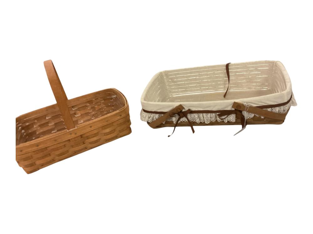 (2) Longaberger Baskets 1985