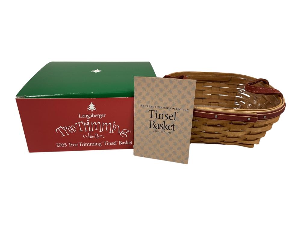 Longaberger 2005Tree Trimming “TINSEL BASKET”