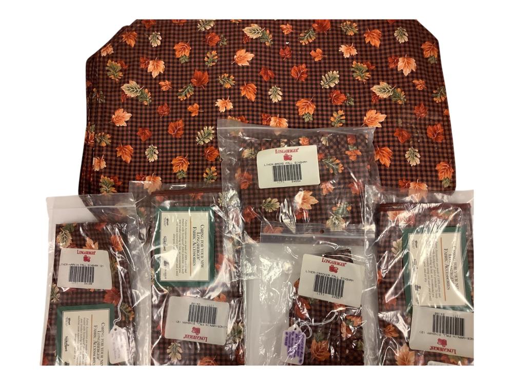 Longaberger Fall Gingham Fabric Accessories. (6) Place Mats