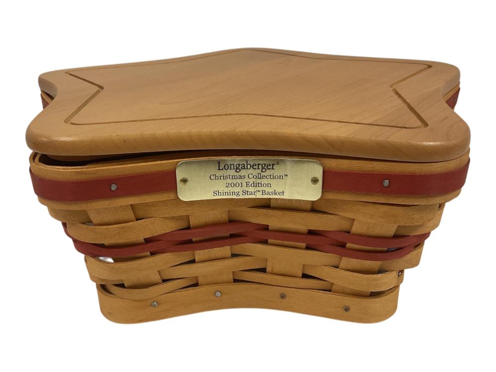 Longaberger Christmas Collection 2001 Edition Glad Tiding Shining Star Basket
