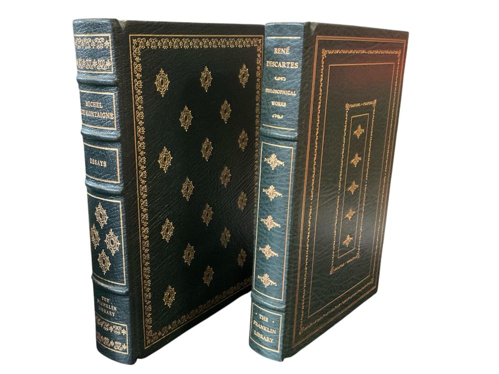 Rene Descartes, Philosophical Works; Michel De Montaigne, Essays; The Franklin Library 100 Greatest Books of All Time
