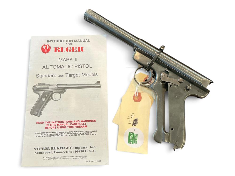 Ruger Model Mark II Target .22 Caliber Pistol Upper and Lower Receiver SN:18-06602