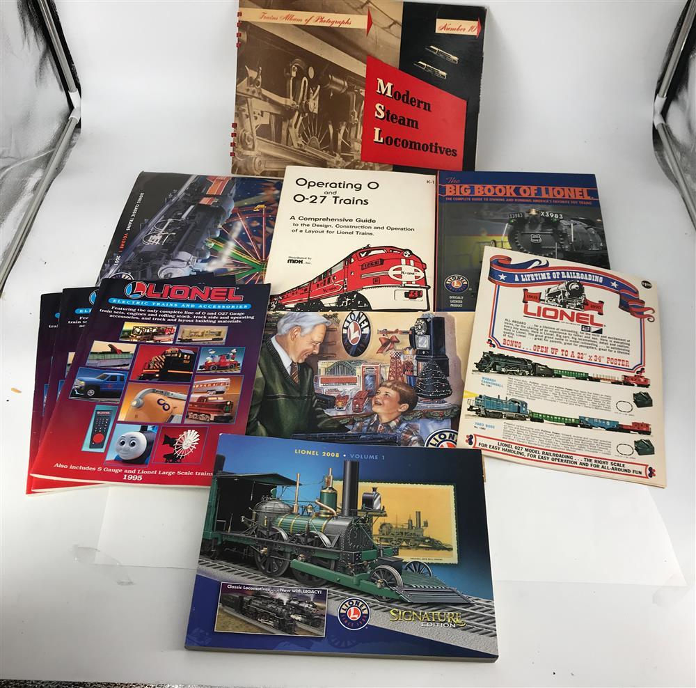 LIONEL O GAUGE MODERN ERA BOOKS AND CATALOGS