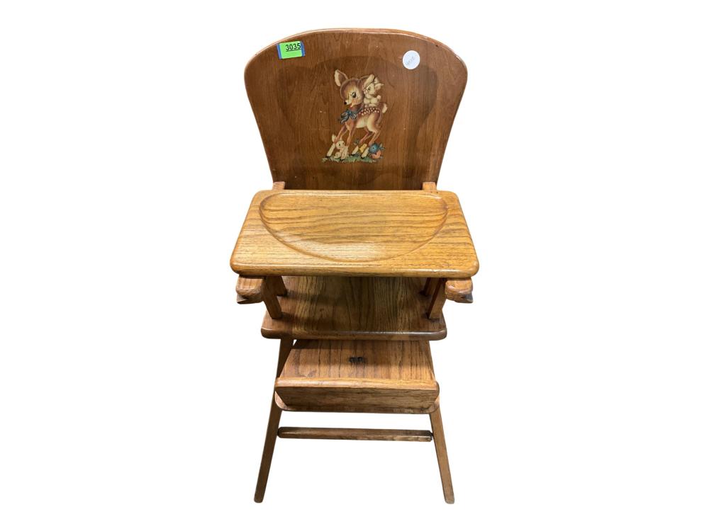 Oak Decorative Highchair image