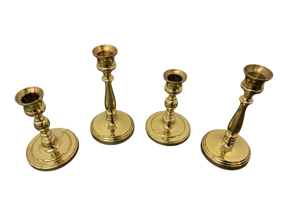 (4) Baldwin Brass Candlesticks image