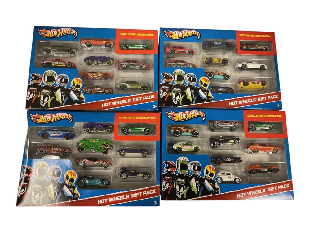 (4) Gift Boxes of Hot Wheels